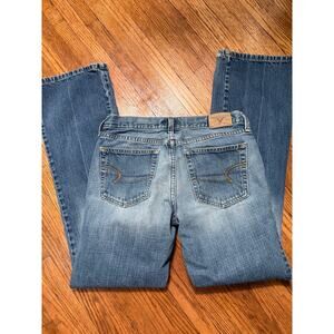 VINTAGE American Eagle Hipster Fit Women's sz 6 2000s Y2K 100% Cotton Jeans